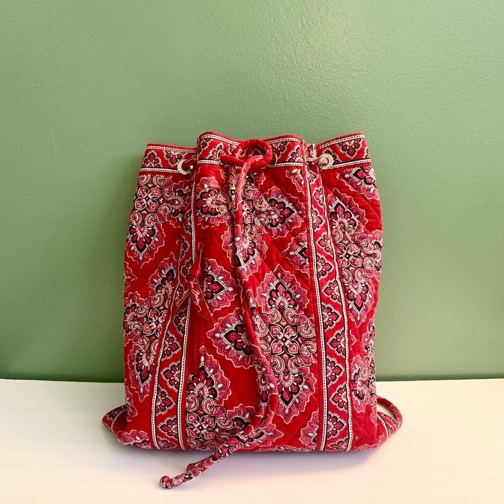 Vera Bradley Red Paisley Backpack